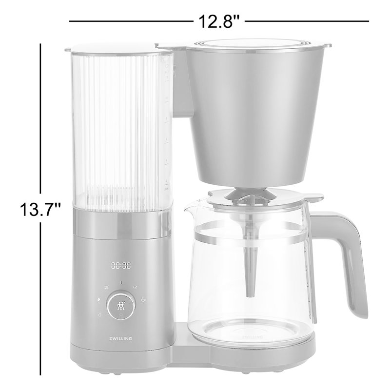 ZWILLING Enfinigy Glass Drip Coffee Maker, Black