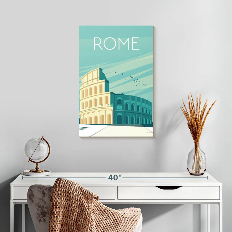 Aime Rome Amphitheatre, 24" H x 16" W