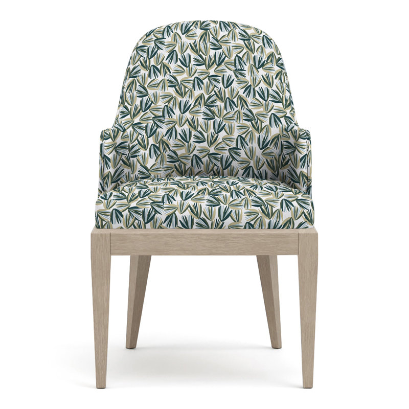 Maidstone Upholstered Arm Chair, Sandbank, Perigold Palmetto Verdigris