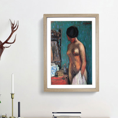 Nude Woman by Fujishima Takeji - Picture Frame Painting Print