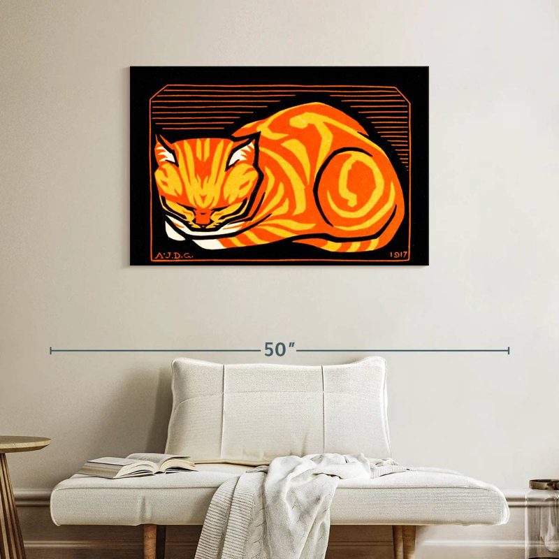Brampt December Cat, 26" H x 39" W