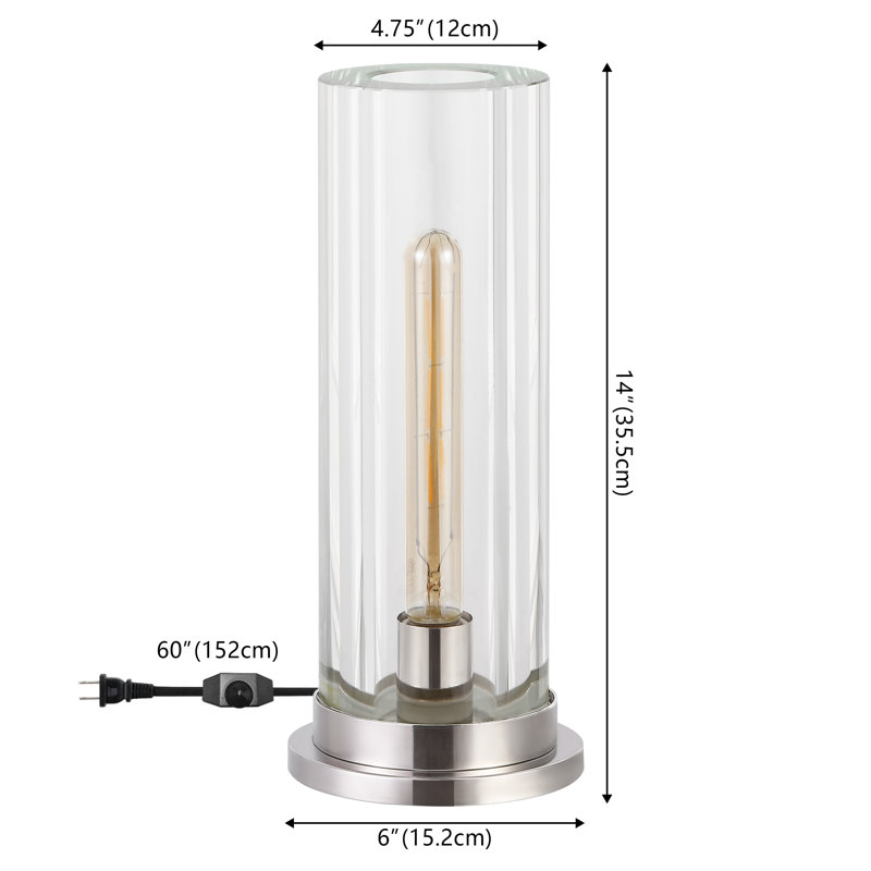 Dellanora Crystal Tube Table Lamp