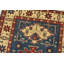 Tapis Kazak 3’11” x 5’11” en laine bleue, noué à la main, style tribal oriental