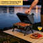 Barbecue au charbon portatif FANHAO, petit barbecue au charbon pour cheminée, barbecue de table compact pour la cour de pique-nique du camping, patio