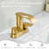 4 in. Centerset Double Handle Waterfall Spout Bathroom Sink Faucet with Pop-up Drain (2 Pack)