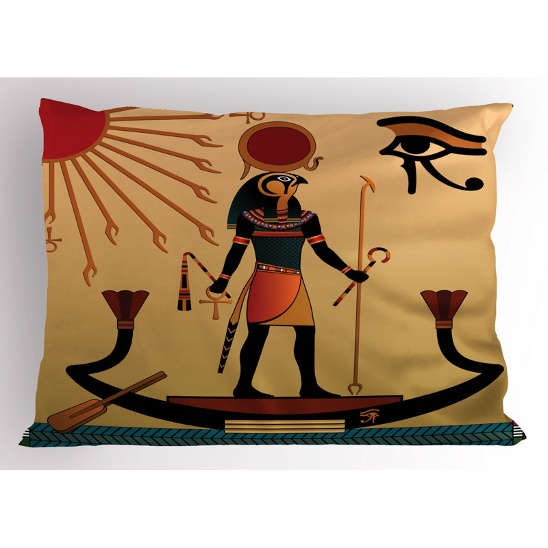 Black/Brown/Blue/Red Polyester Microfiber Piece Sham, Twin