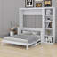 Murphy Bed with Desk and Shelves, Multi-Functional Wall Bed-291081920