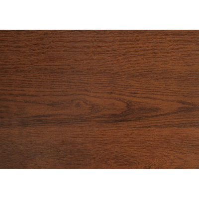 Bureau d'ordinateur pour le bureau et la maison, l 48 po avec rangement, finition en stratifié brun, métal noir, espace de travail transitionnel pour la maison, stratifié pour ordinateur portable,