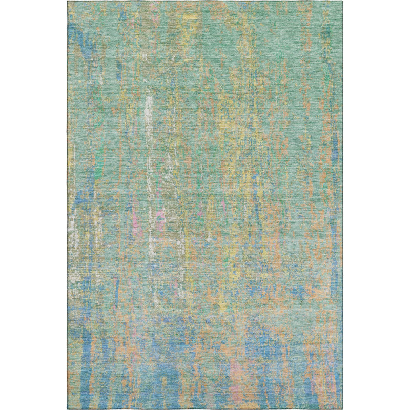 Premium Machine Washable Alaina AMF1931 Abstract Rug, Rectangle 10' x 14'