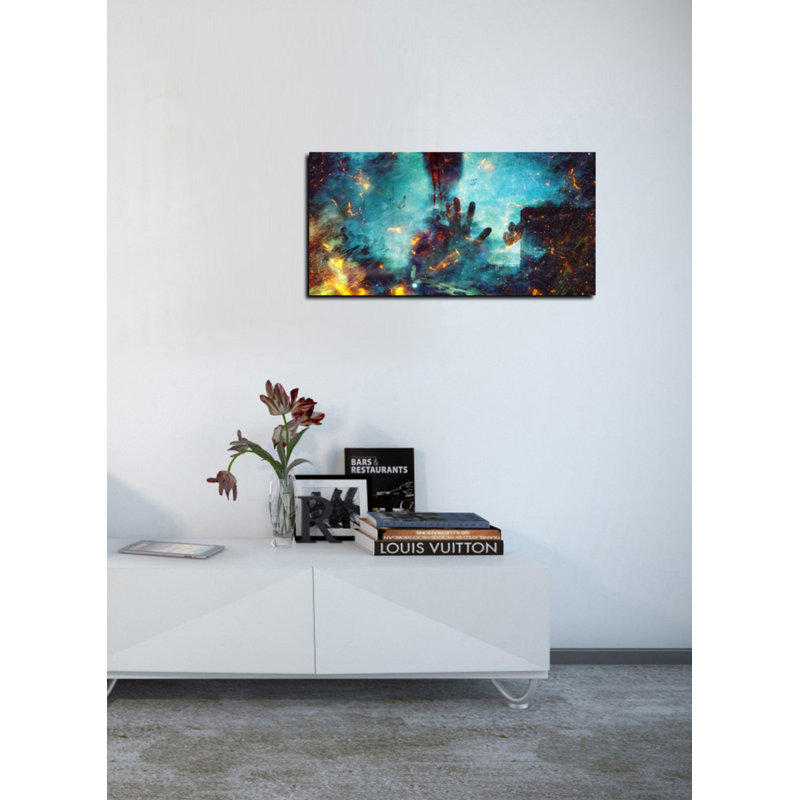«Entre la vie et la mort» par Mario Sanchez Nevado, art mural sur toile, H 12 po x l 24 po