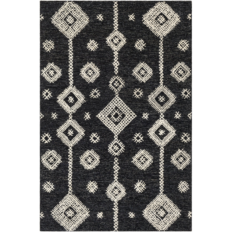 Sabra Wool Southwestern Area Rug, Rectangle 2' x 3'
