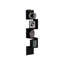 Tablette d'angle Rosset, conception murale moderne avec plusieurs tablettes