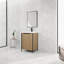 Meuble-lavabo autoportant avec lavabo en résine