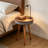 Smart Tall End Table With Bluetooth, Wireless Charger & Led Light