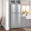 30 po 18 cu. Pi. Réfrigérateur résidentiel à congélateur supérieur en acier inoxydable, certifié Energy Star (km-TMR-18-SS)-126273621