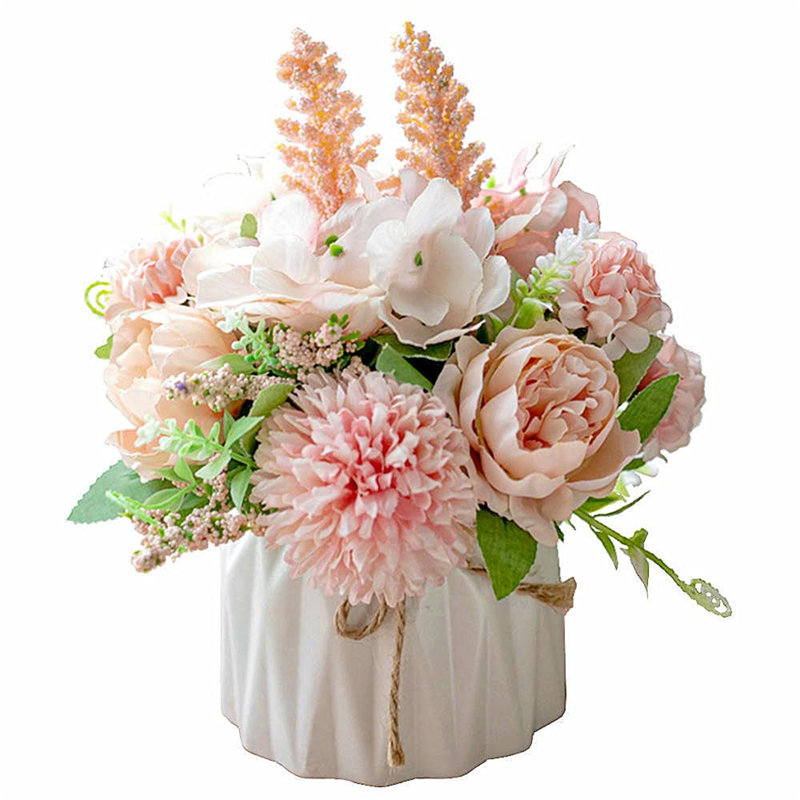 Peony Arrangement in Pot, Pink