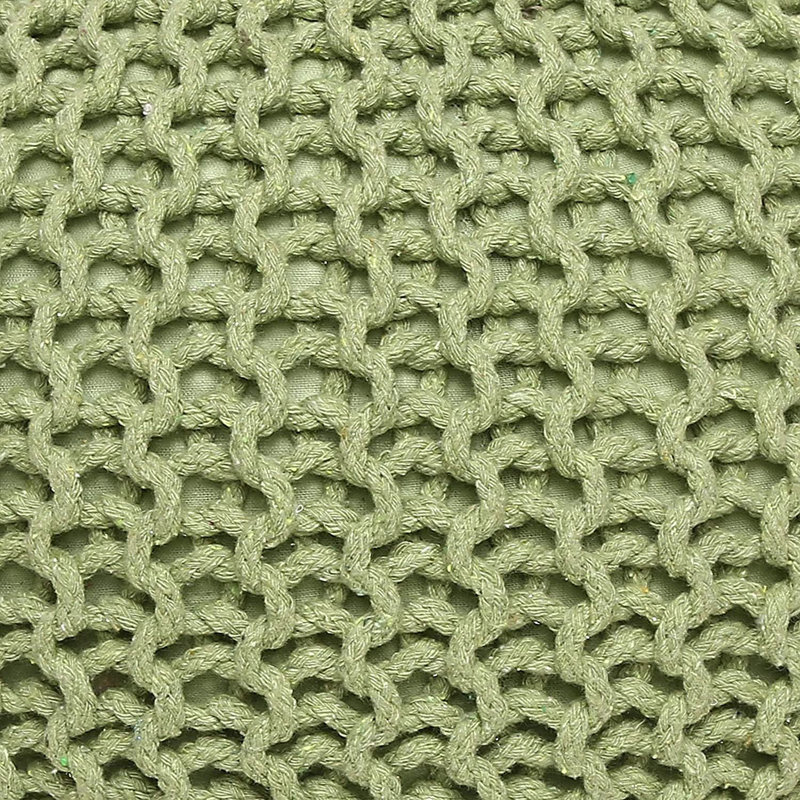 Repose-pieds Kandlakunta Dakota Fields, Vert 100% coton