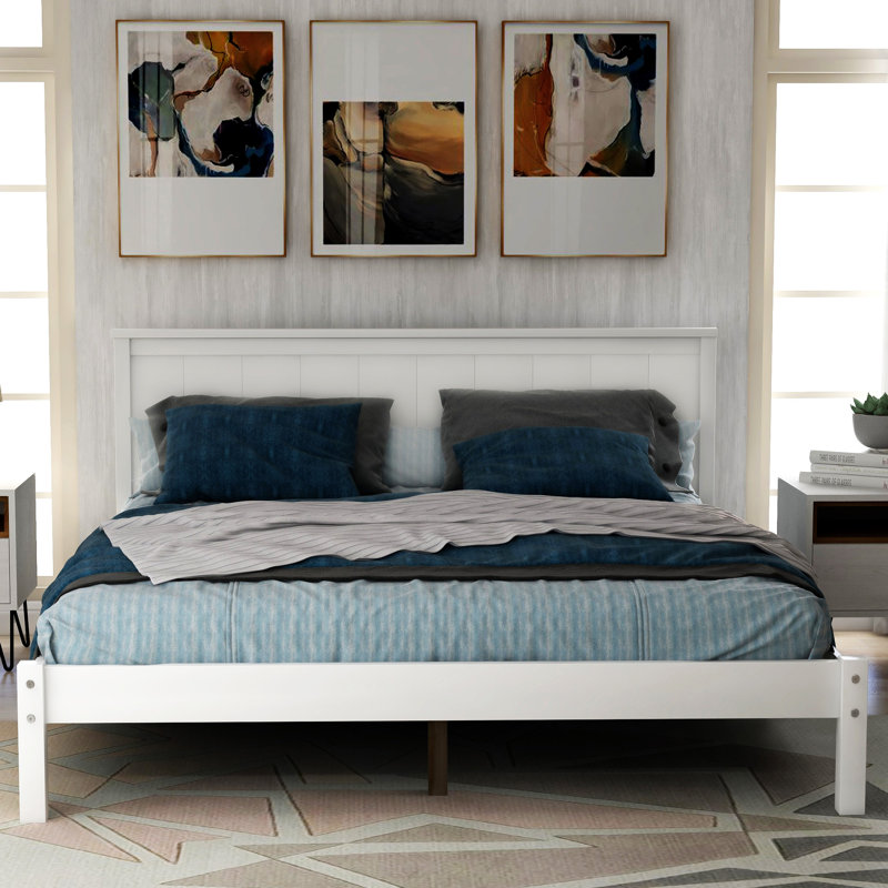 Beckville Platform Bed, Full, White