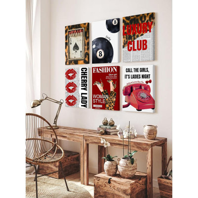 6 Piece Wrapped Canvas Print