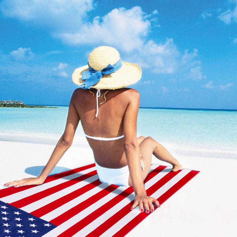 Ensemble de serviettes de plage en coton