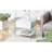 Bedside Table With Drawers.The Board Surface Is MDF With White Grain Sticker,And Both Sides Are Tempered Glass.The Design Is Simple And Elegant, With Excellent Storage Functions.W1512P285061