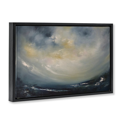  Soleil à travers les nuages orages, toile par Lydia Orange