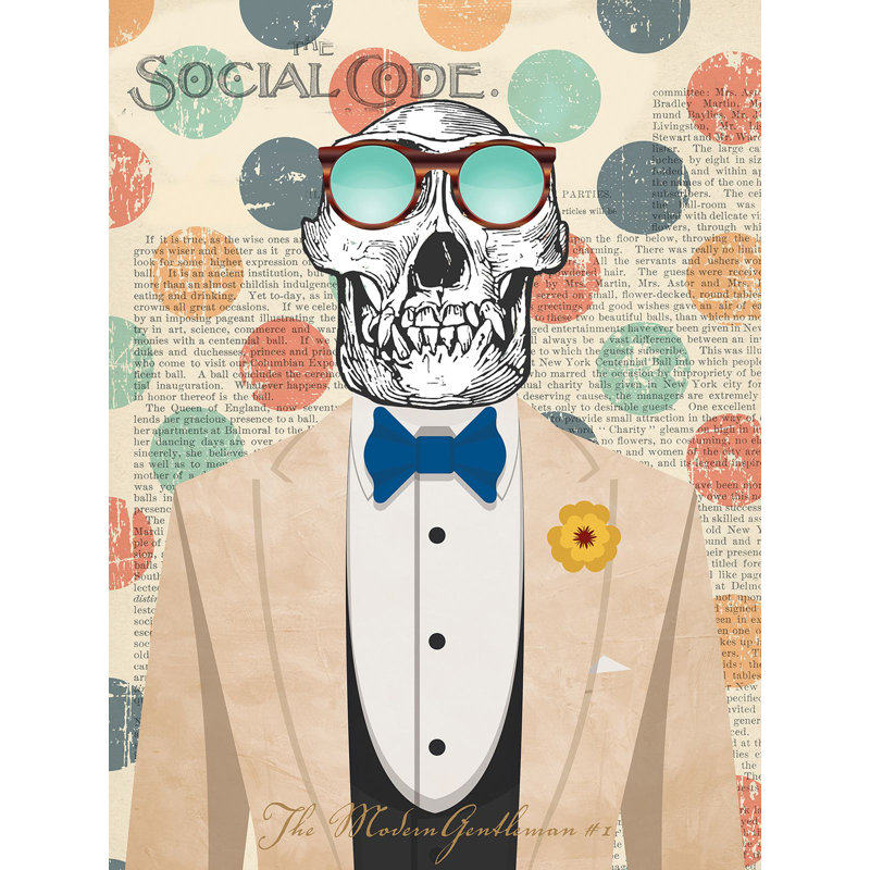'The Modern Gentleman 1' by Steven Hill - Wrapped Canvas Graphic Art Print, 80cm H x 60cm W x 5cm D