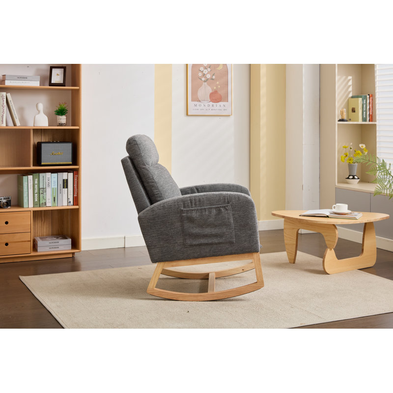 Chaise berçante Modern, Gris foncé