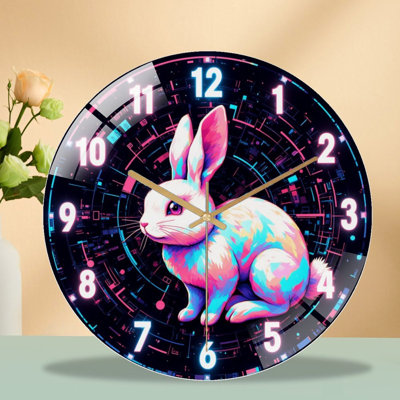 Horloge murale colorée 12 po