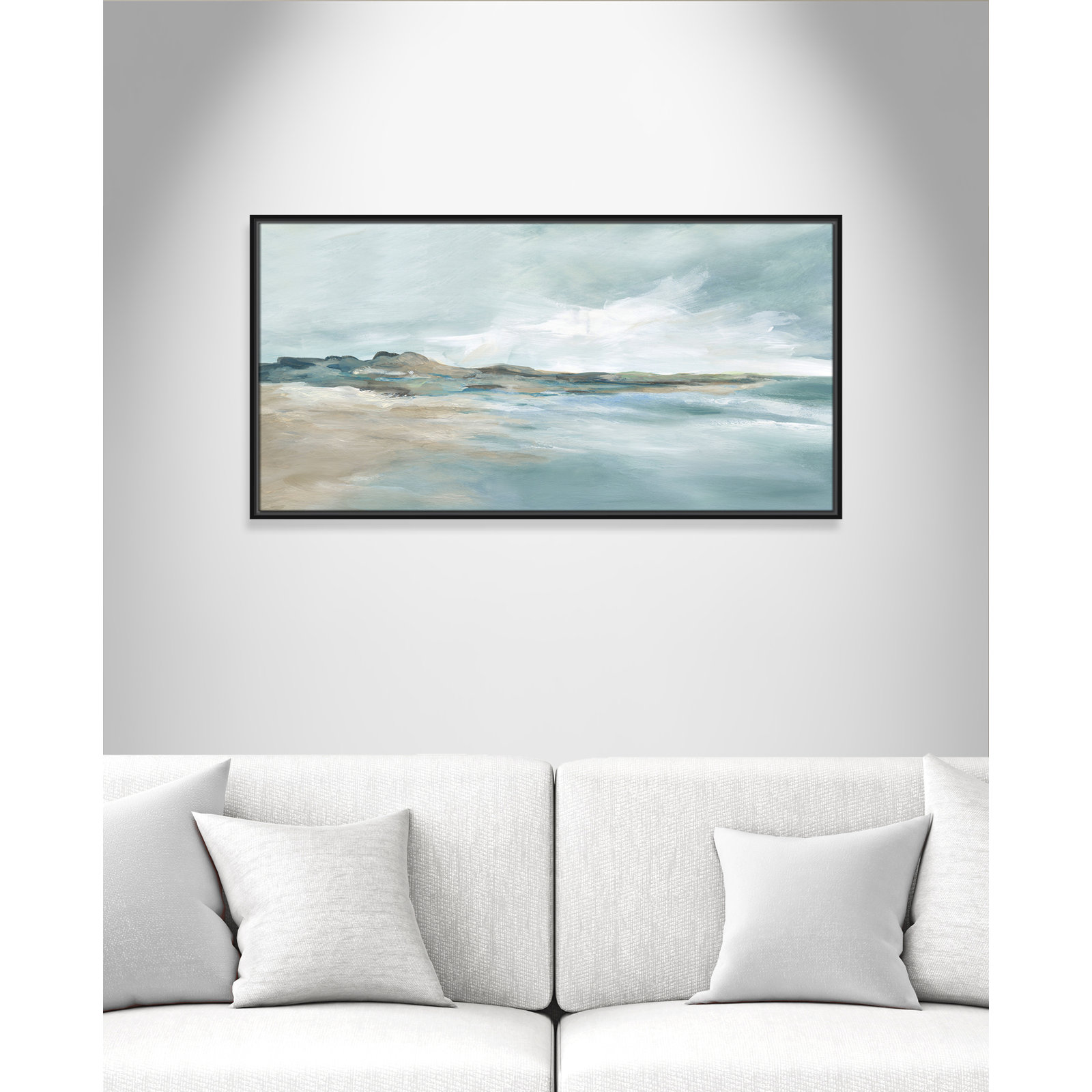 Coralie "Sandpoint" Print by Carol Robinson, 21.5" H x 41.5" W, Black