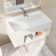 31.5" L X 17.7" W X 15.7" D Wall-Mount Bathroom Sink In Matte White Solid Surface Material SWBS08WH-3218