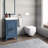 Treveion 18'' Single Bathroom Vanity with Marble Top-739229559