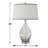 Barletta 28" Gray Speckled Glass Table Lamp