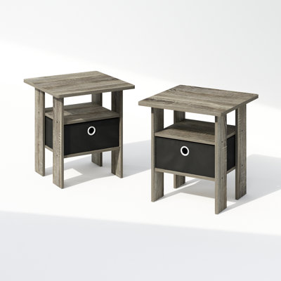 Tidur Bedside Table Nightstand with Bin Drawer