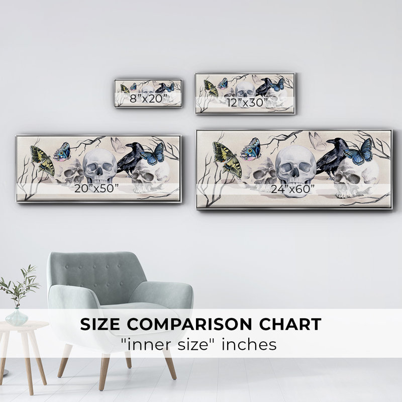 Collection Nevermore, toile en D encadrée, H 12 po x l 30 po
