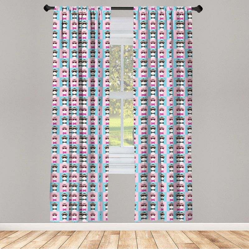 Ferret Semi-Sheer Rod Pocket Sliding Panel, 28" x 95"