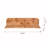 Burl Wood Floating Wall Shelf, Brown-642224531
