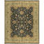 Mughal Wool Oriental Area Rug in Beige/Black