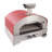 NAPOLI Outdoor Portable Propane Gas Pizza Oven in Red-73359467