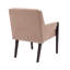 Ensemble de table de salle à manger Krisslyn pour 6 personnes en bois d'hévéa avec chaises rembourrées et base double-128966945-128966944