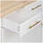 K&K 59.3" Kitchen Island with Storage 2 Pull Out Cabinet Organizers & Rubber Wood Drop Leaf, Rolling Kitchen Island with Trash Can Storage, Power Outlet, Spice & Towel Rack for Kitchen, Dining, White