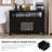 Brycin Modern Wine Buffet Sideboard Storage Natural Wood Top with Drawer-2075166716
