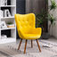 Chaise en velours soyeux Inniss