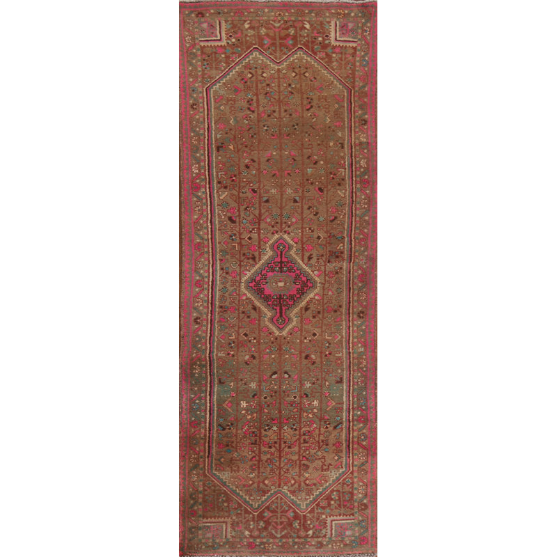 Tapis de couloir géométrique traditionnel 3 x 8