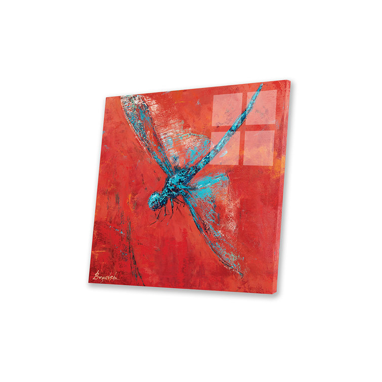 August Grove® Blue Dragonfly III On Plastic / Acrylic by Olena