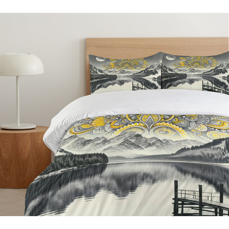 Lake Duvet Cover, California King Duvet Cover + 2 Standard Shams