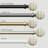Metal Adjustable 1" Single Curtain Rod-59079012-59079013
