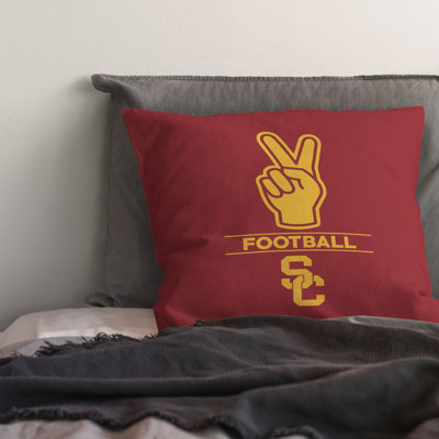 Northwest Ncaa Usc Number 1 Fan Printed Throw Pillow In Multi
