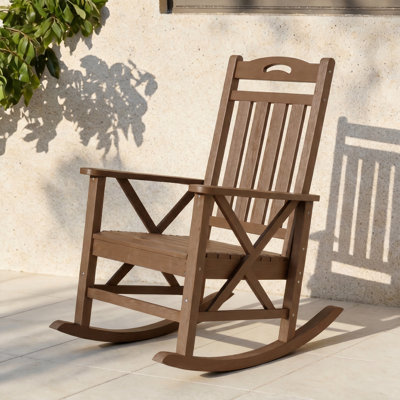  Chaise Adirondack berçante en PEHD pour l'extérieur