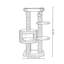 Structure grimpante simple et créative pour chat gris